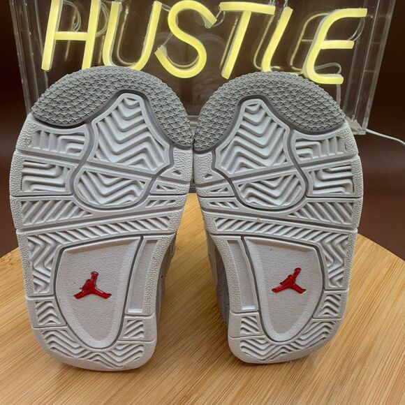 Jordan 4 Retro ‘White Oreo’ (TD) Size 5C - Picture 3 of 10